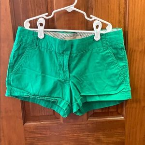 Green “broken in” chino shorts • never worn